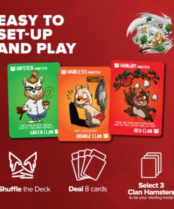 Gyrating Hamsters Card Game: Family-Friendly Strategic Card Game for Adults & Teens – 2 to 5 Player Party Card Game 12 817wG5bTEL