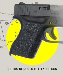 TALON GRIPS Adhesive Pistol Grip – Compatible with Glock 43 – Made in The USA Rubber-Black 30 817ydQllDL