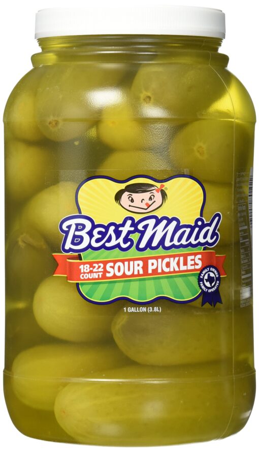 Best Maid Sour Pickles 1 Gal 18-22 count 128 Fl Oz (Pack of 1)