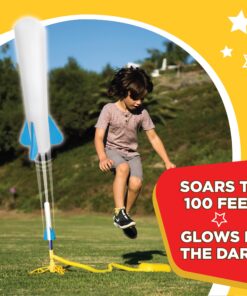 Stomp Rocket Jr Glow Rocket Refills, 3 Rockets - Replacement Glow in The Dark Rockets for Soft Foam Rocket Launcher for Kids - Fun Backyard & Outdoor Kids Toys Gifts for Boys & Girls Refill Jr. Glow 3 Pack 9 817zPJCBA9L 2
