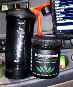 NutraChamps Super Greens Powder Premium Superfood | 20+ Organic Green Veggie Whole Foods | Wheat Grass, Spirulina, Chlorella & More | Antioxidant, Digestive Enzyme & Probiotic Blends 9 Ounce (Pack of 1) 27 817zeasg1L 2