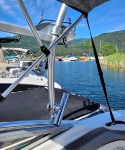 Amarine Made (2x) Stainless Tournament Style Clamp on Fishing Rod Holder for Rails 1-1/4" to 2" 34 8180H FWZCL