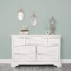 Evolur Signature Westbury/Belle Double Dresser, 58x32x49.8 Inch (Pack of 1), White 21 8180SWOkScL