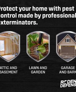 Exterminators Choice - 1 Gallon Peppermint Rodent Defense Spray- Great for Lawns, Gardens, Attics, and Garages - Non-Toxic Deterrent for Pest Control - Repels Mice and Rats - Safe for Kids and Pets 12 8180bzLSApL