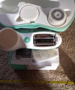 Facial Cleansing Brush, TOUCHBeauty Face Scrubber Electric with Case, 3 Spin Brushes for Deep Cleansing, Gentle Exfoliating, Dual-Speed, Waterproof AS-0759A(Green) Green 32 8180ncLOVhL