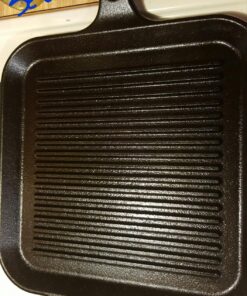 Lodge BOLD 12 Inch Seasoned Cast Iron Grill Pan; Design-Forward Cookware 12" 31 8180zegs L