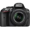 Nikon D5300 24.2 MP CMOS Digital SLR Camera with 18-55mm f/3.5-5.6G ED VR Auto Focus-S DX NIKKOR Zoom Lens (Black) 168 8181BxrBzeL