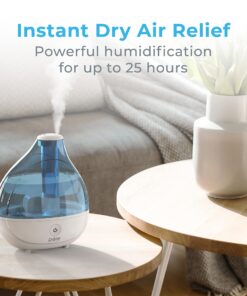 Pure Enrichment® MistAire™ Ultrasonic Cool Mist Humidifier - Quiet Air Humidifier for Bedroom, Nursery, Office, & Indoor Plants - Lasts Up To 25 Hours MistAire (Large) 22 8181FxqeDlL