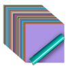 iImagine Vinyl Permanent Vinyl for Cricut, 72 Pack Permanent Adhesive Vinyl Sheets (12”x 12”) for Silhouette Cameo and Any Craft Machine Cutter Multicolor 28 8181SzlHDjL
