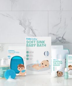 Frida Baby Control The Flow Polypropylene ABS Rinser|Bath Time Rinse Cup with Easy Grip Handle and Removable Rain Shower 30 8182s8cVeL