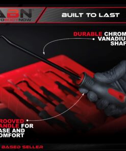 ABN Precision Scraper, Hook, and Pick 9-Piece Set – Small 6.5in and Large 10in Automotive and Electronic Tools 8 81837WHs1NL