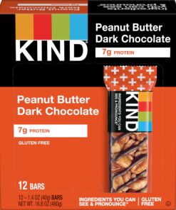 KIND Bars, Peanut Butter Dark Chocolate, Healthy Snacks, Gluten Free, 12 Count 1.4 Ounce (Pack of 12) 19 8183EL6rheL