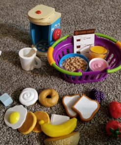 Learning Resources New Sprouts Breakfast Foods Basket - 16 Pieces, Ages 18+ months Pretend Play Food for Toddlers, Toddler Kitchen Toys, Preschool Learning Toys 31 8183KZcJFSL