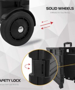 Olympia Tools 85-010 Grand Pack-N-Roll Portable Tools Carrier with Telescopic Handle, 80 Lb. Load Capacity, Black Grand Pack-N-Roll Portable Tool Carrier 26 81858GXELhL