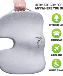 Seat Cushion for Desk Chair - Back Pain, Tailbone Relief, Coccyx, Butt, Hip Support - Ergonomic Office Chair Sciatica Car Pillow 32 8185cmHDV6L