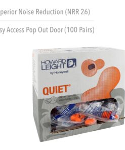 Alternative view of Howard Leight by Honeywell by Quiet Reusable Earplugs, 100 Pairs (QD1), Orange