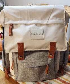 Diaper Bag Backpack Frank Mully Large Multifunction Travel Baby Bag for Mom Dad Cream White 26 8186DmG M8L