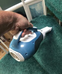 BLACK+DECKER dustbuster AdvancedClean Cordless Handheld Vacuum, Compact Home and Car Vacuum with Crevice Tool (CHV1410L) Blue, White 16 Volt Handheld Vacuum 38 8186dr0bTcL