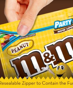 M&M'S Peanut Chocolate Candy Party Size 42 Ounce (Pack of 1) Bag 23 8187MZLx56L