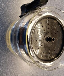 CAFÉ BREW COLLECTION High End Glass Stovetop Percolator Coffee Pot - Best 40 oz Borosilicate Glass Percolator Coffee Pot - Dishwasher Safe Coffee Percolator - BPA Free 8 Cup Percolator by Medelco 24 8189ER1M5L