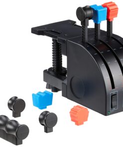 Alternative view of Logitech G Saitek PRO Flight Throttle Quadrant, Professional Simulation Axis Levers, LCD Display, 3x Two-Way Rocker Switches, Adjustable Bracket, USB, PC - Black