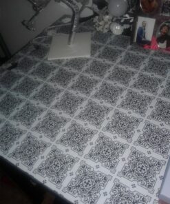 Magic Cover Premium Adhesive Vinyl Contact Shelf Liner and Drawer Liner, 18"x9', Julien Black and White 24 818Dt48xC3L