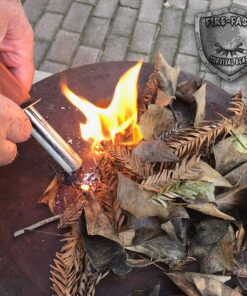Fire-Fast Trekker. Best Emergency Waterproof Survival Fire Starter. Magnesium and Euro Fire Steel Ferro Rod. Compact Durable Tool for Bushcraft, Camping, Backpacking, Hiking, Hunting, or Bug Out Bag 1 Pack 21 818E9wb AvL