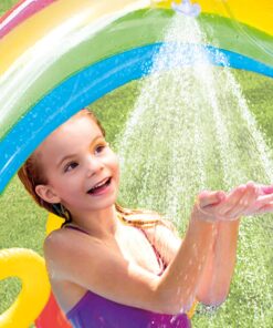 Intex Rainbow Ring Inflatable Play Center, 117" X 76" X 53", For Ages 2+ 1 Pack 30 818FADcgWuL
