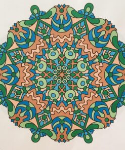 Centered - For Crayons And Wide Tipped Markers: Angie's Gentle Mood Menders - Volume 2 (Angie's Gentle Mood Menders - For Crayons And Wide Tipped Markers) Paperback, Large Print 76 818FDTEAQGL