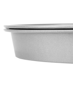 Alternative view of G & S Metal Products Company OvenStuff Nonstick Round Cake Baking Pan 2 Piece Set, 9", Gray