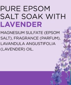 Dr Teal's Epsom Salt Soaking Solution, Soothe & Sleep, Lavender, 3lbs (Packaging May Vary) 3 Pound (Pack of 1) White 25 818Frfy11lL