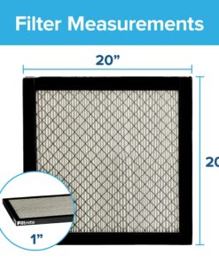 Filtrete 20x20x1 Air Filter, MPR 2800, MERV 14, Healthy Living Ultrafine Particle Reduction 3-Month Pleated 1-Inch Air Filters, 2 Filters 21 818Fv Y TFL