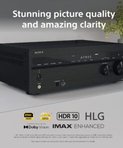 Alternative view of Sony STR-AN1000 7.2 CH Surround Sound Home Theater 8K A/V Receiver: Dolby Atmos, DTS:X, Digital Cinema Auto Calibration IX, Bluetooth, WiFi, Google Chromecast, Spotify connect, Apple AirPlay, HDMI 2.1 STR-AN1000 AV Receiver only