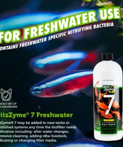 Fritz Aquatics FritzZyme 7 Live Nitrifying Bacteria Naturally Removes Amonia & Nitrite for Freshwater Fish (32-Ounce) 32 oz 19 818IdUlxPEL