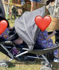 Graco DuoGlider Double Stroller | Lightweight Double Stroller with Tandem Seating, Glacier 75 818JuBmY jL