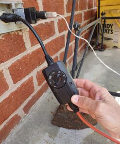 Coleman Cable 2001 Outdoor 24-Hour Mechanical Light Sensor Timer, Black 24-Hour with Light Sensor 18 818K3Yr9QL