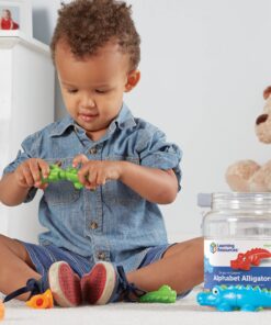 Learning Resources Snap-n-Learn Alphabet Alligators, Fine Motor Toy, 26 Double-Sidedpiece, Ages 18 Months +, Multicolor 29 818MATuqXxL