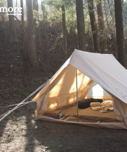 S'more Canvas Glamping Tent, 4 Season Family Camping Tent for 3/4/6 Person, Waterproof, Windproof, and Weather Resistant Tent for Family Glamping, Car Camping, Outdoor Party Cabin Tent(6.9ft x 8.5ft x 4.9ft) 36 818NRY0Yo7L