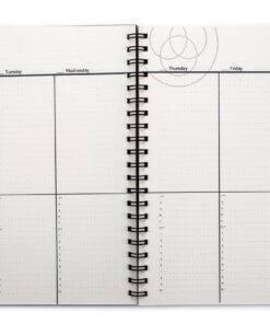 Action Publishing UNDATED Minimalist Day Planner® (8.5" X 11"), Wire Bound, Crisp White Archival Quality Paper Large (8.5" by 11") 31 818NZo3xFWL