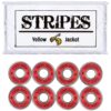 Yellow Jacket Premium Skateboard Bearings, Pro Longboard Bearings, 608, ABEC 9, Racer Red (Pack of 8) Stripes - ABEC 9 1 8 818OlsqzpPL