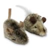 OurPets Play-N-Squeak Twice the Mice Cat Toy, 2pc (Interactive Catnip Toy, Real Mouse Electronic Sound) Twice the Mice (Pack of 2)