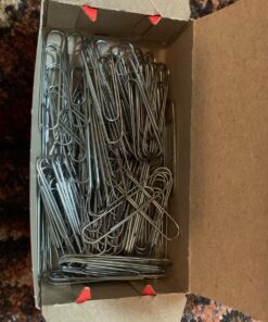ACCO Paper Clips, Jumbo, Smooth, Economy, 10 Boxes, 100/Box (72580),Silver 29 818PheCN0fL