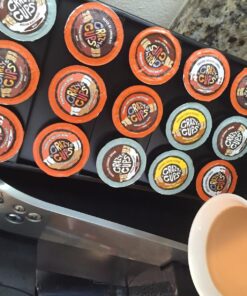 Crazy Cups Flavored Decaf Coffee Pods, Decaf Variety Pack, Decaffeinated Coffee for Keurig Machines, for Hot or Iced Coffee, Single Serve Coffee in Recyclable Pods, 0.45 Oz (Pack of 24) 0.45 Ounce (Pack of 24) 50 818QDsGVoIL