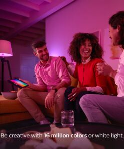 Philips Hue White and Color Ambiance A19 60W Equivalent Dimmable LED Smart Bulb (1 Bulb Compatible with Amazon Alexa Apple HomeKit and Google Assistant) 36 818Sd58xMrL