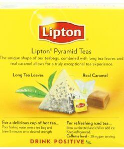 Lipton Pyramids, Vanilla Caramel 20 ct , Imported 20 Count (Pack of 1) 9 818SdEC1BJL