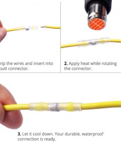 Wirefy 110 PCS Solder Seal Wire Connectors Kit - Heat Shrink Solder Butt Connectors - Waterproof Solder Sleeves - Self Soldering Wire Connectors - Set 26-10 AWG 110 PCS Kit 20 818TaDe7w9L