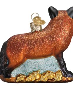 Old World Christmas Ornaments: Wildlife Animals Glass Blown Ornaments for Christmas Tree, Red Fox 10 818UgqDKZ8L