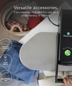 Alternative view of Steamfast SF-680 Digital Steam Press with Multiple Fabric Settings and Steam Burst Function,Stainless/Black