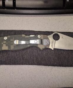 Spyderco Para Military 2 Signature Knife with 3.42" CPM S45VN Steel Blade and Durable G-10 Handle - PlainEdge - C81GP2 Black Handle - Stainless Steel Blade 57 818WnZZhEYL