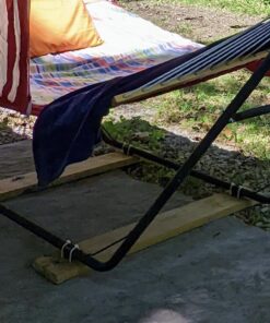 Sunnydaze Universal Heavy-Duty Steel Hammock Stand - 550-Pound Capacity - Fits Hammocks 9 to 14 Feet Long - Black 32 818Xrppmv8L